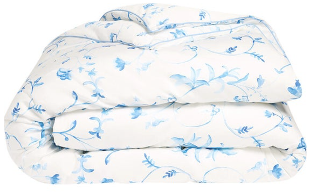 Blue Botanical Duvet Cover