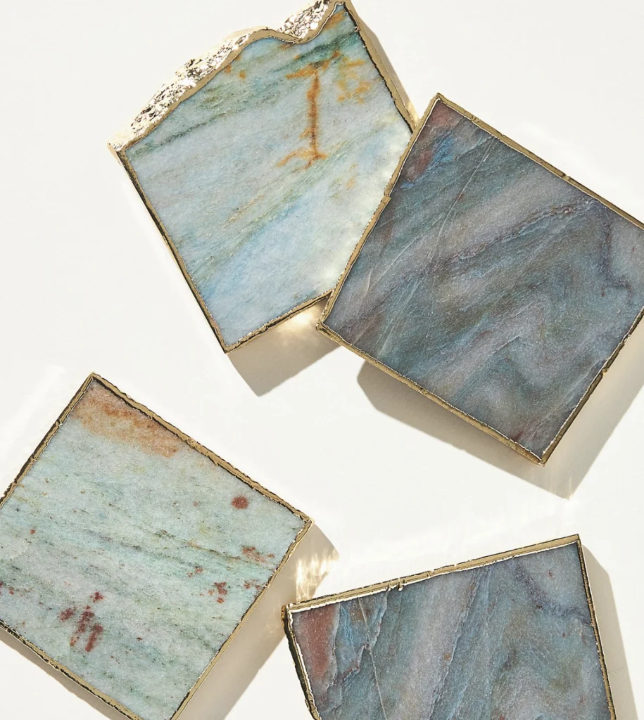 Gilded Agate Coaster
